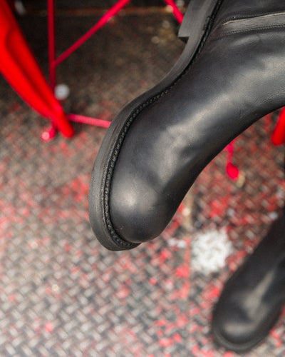 Rolling Dub Trio Casper Side Zip Boot - Black Guidi Calf - Standard & Strange