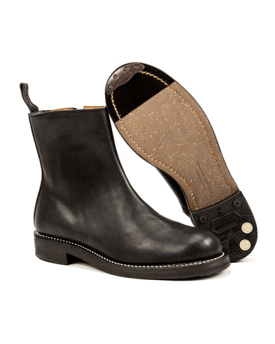 Casper Side Zip Boot - Black Kobe Shrink