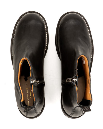 Casper Side Zip Boot - Black Kobe Shrink