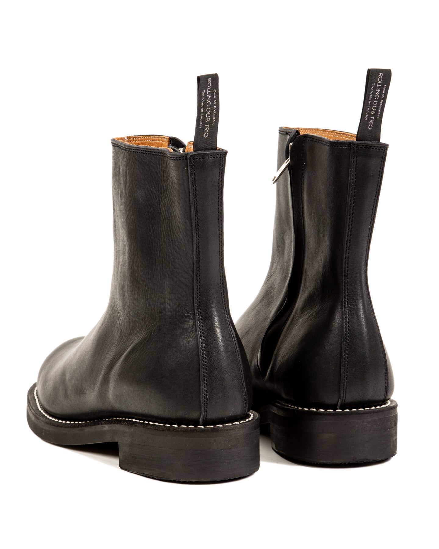 Casper Side Zip Boot - Black Kobe Shrink – Standard & Strange