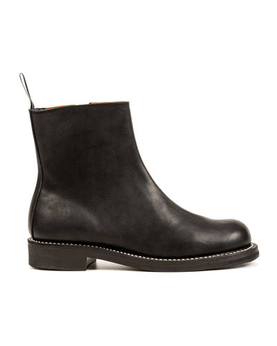 Casper Side Zip Boot - Black Kobe Shrink