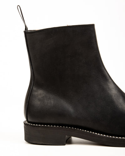 Casper Side Zip Boot - Black Kobe Shrink