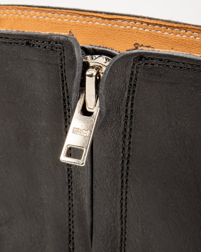 Casper Side Zip Boot - Black Kobe Shrink