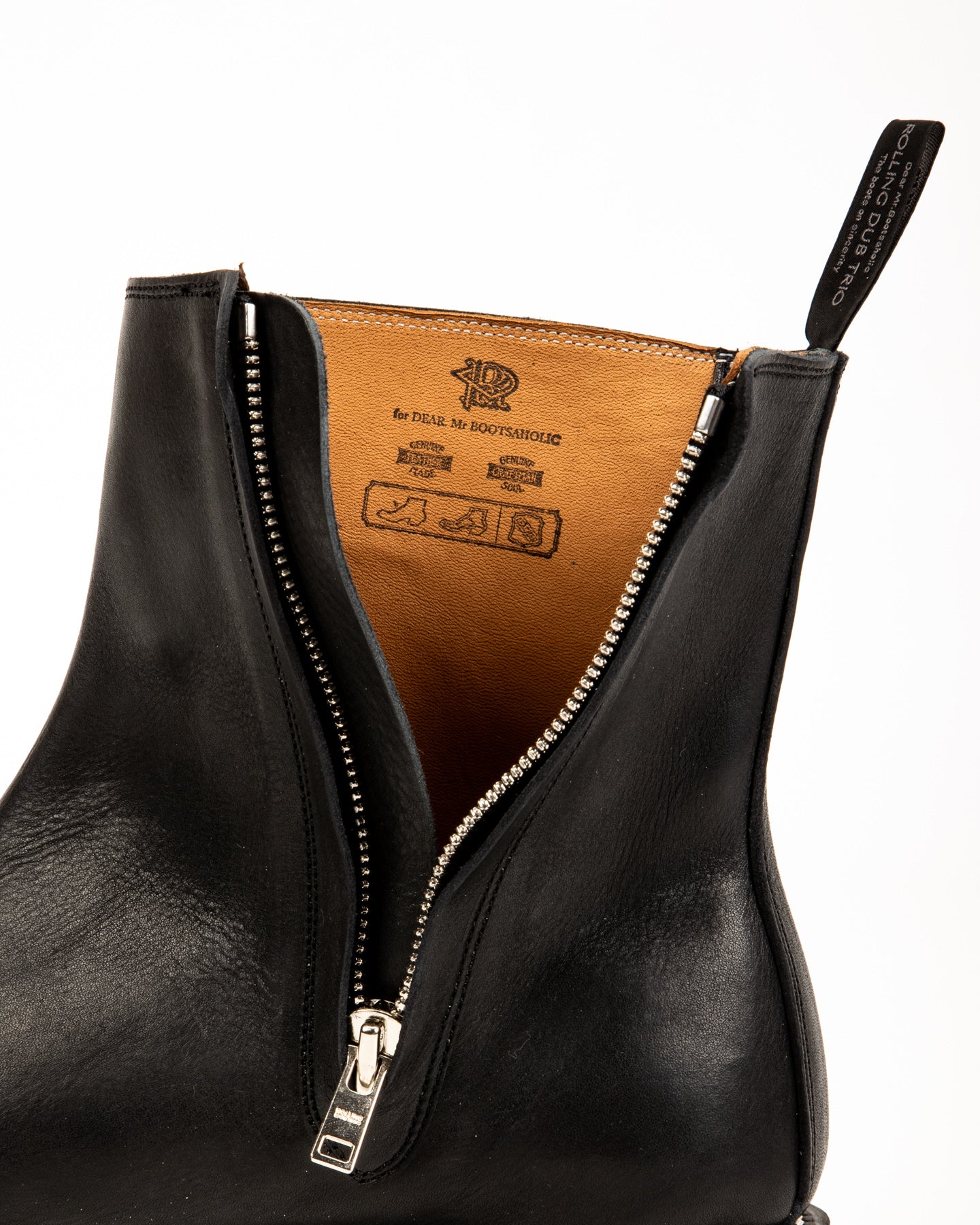 Casper Side Zip Boot - Black Kobe Shrink