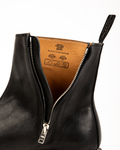 Casper Side Zip Boot - Black Kobe Shrink