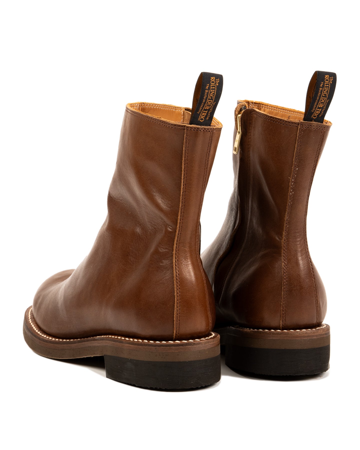 Casper Side Zip Boot - Brown Horsehide – Standard & Strange