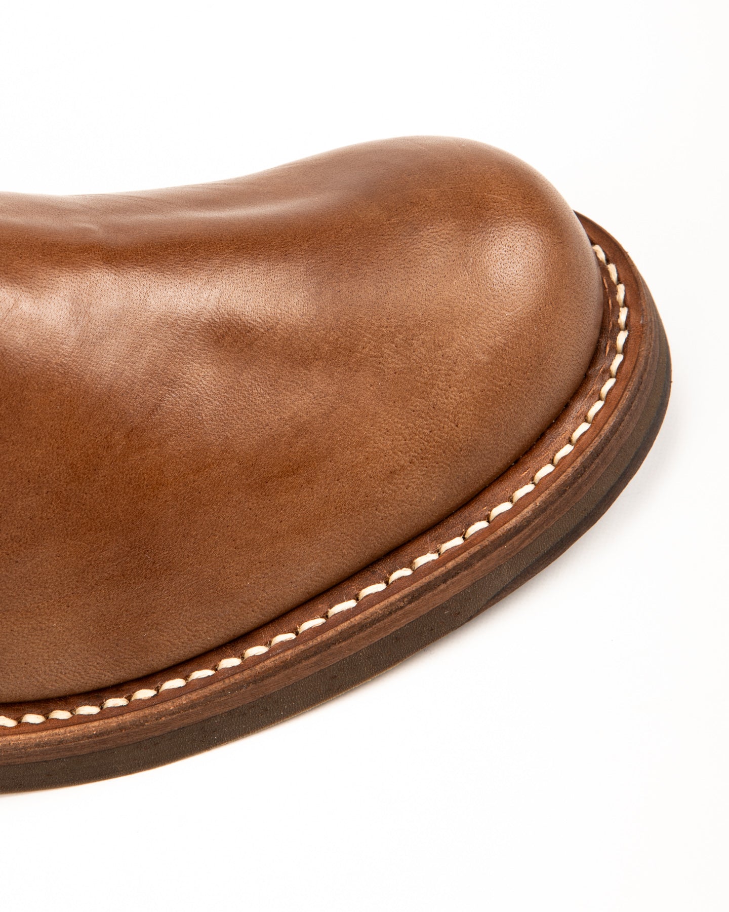 Casper Side Zip Boot - Brown Horsehide