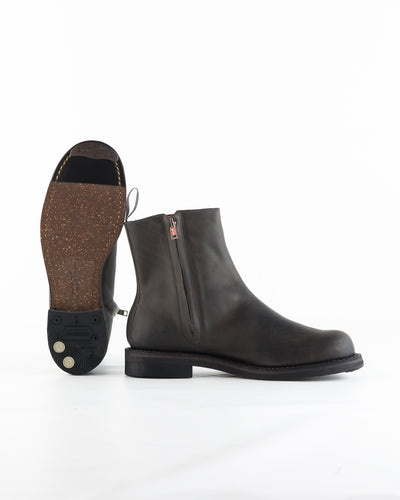 Rolling Dub Trio Casper Side Zip Boot - Gray Guidi Calf - Standard & Strange