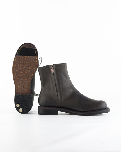Rolling Dub Trio Casper Side Zip Boot - Gray Guidi Calf - Standard & Strange