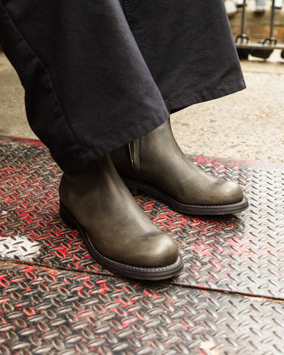 Rolling Dub Trio Casper Side Zip Boot - Gray Guidi Calf - Standard & Strange