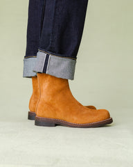 Rolling Dub Trio Casper Side Zip Boot - Tobacco Oiled Suede - Standard & Strange