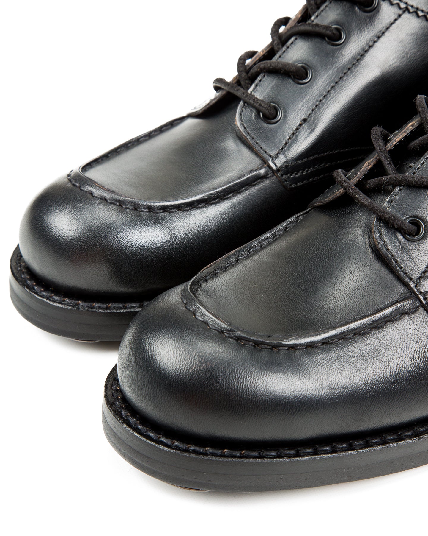 Rolling Dub Trio Coupen Low Moc - All Black Horsehide - Standard & Strange