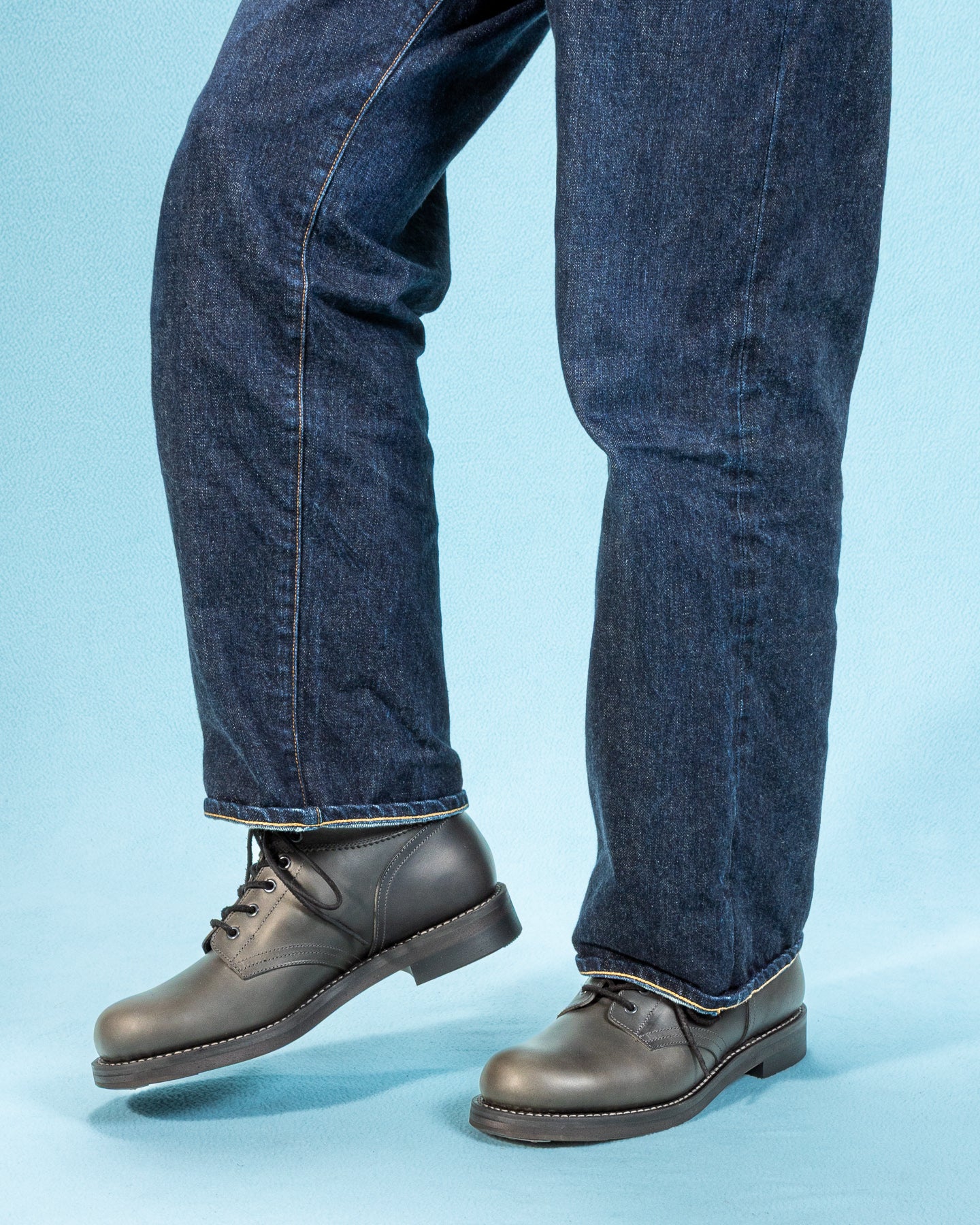 Rolling Dub Trio Coupen Mid-Cut Boots - Gray Guidi Calf - Standard & Strange