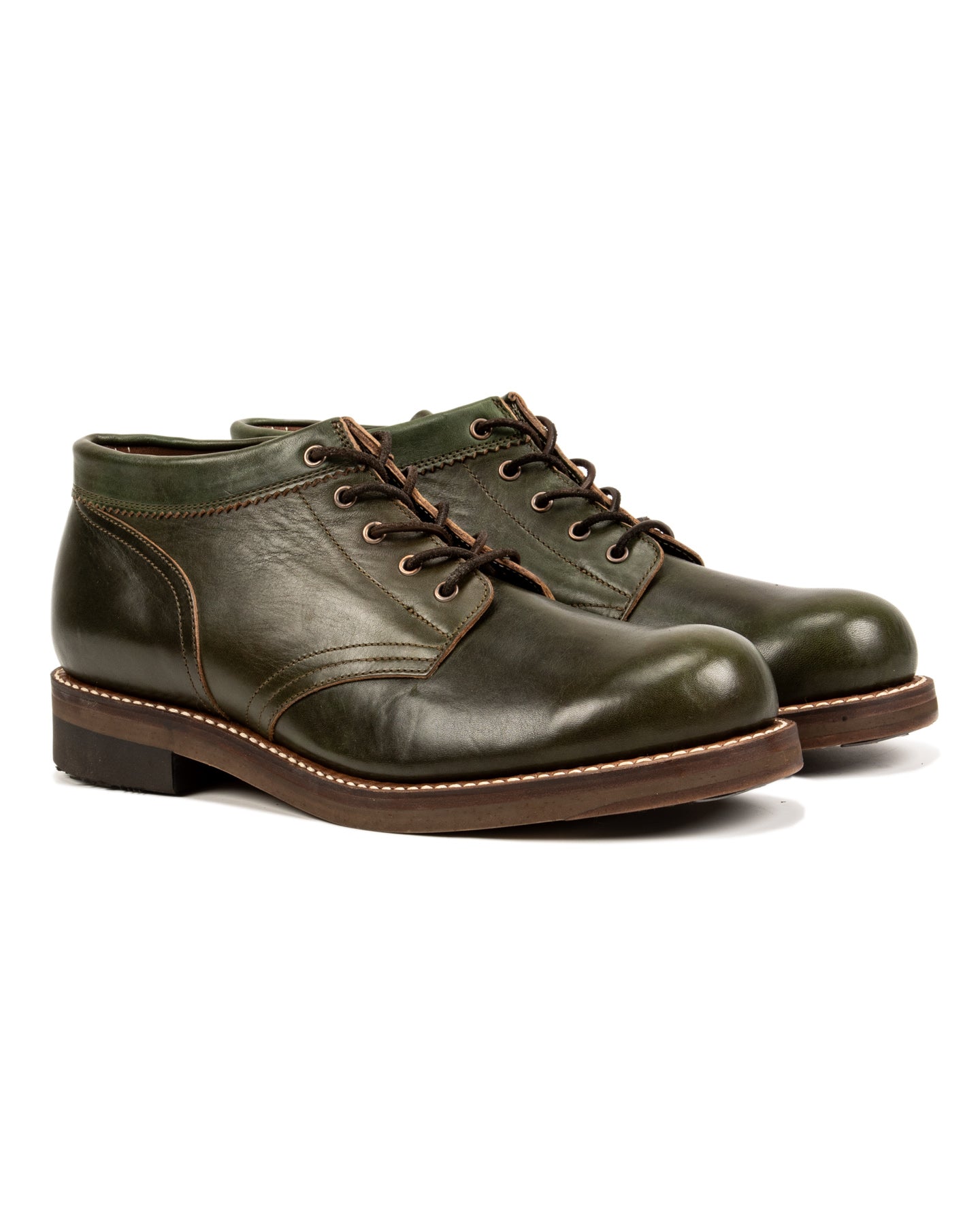 Coupen Mid Cut Boot - Green Horsehide 11