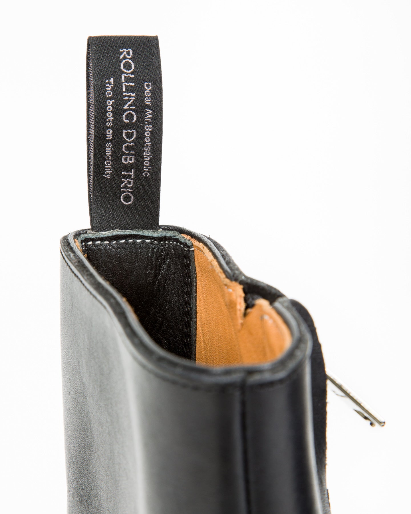 Rolling Dub Trio Gleaners Side Zip Boots - Black Japanese Box Calf