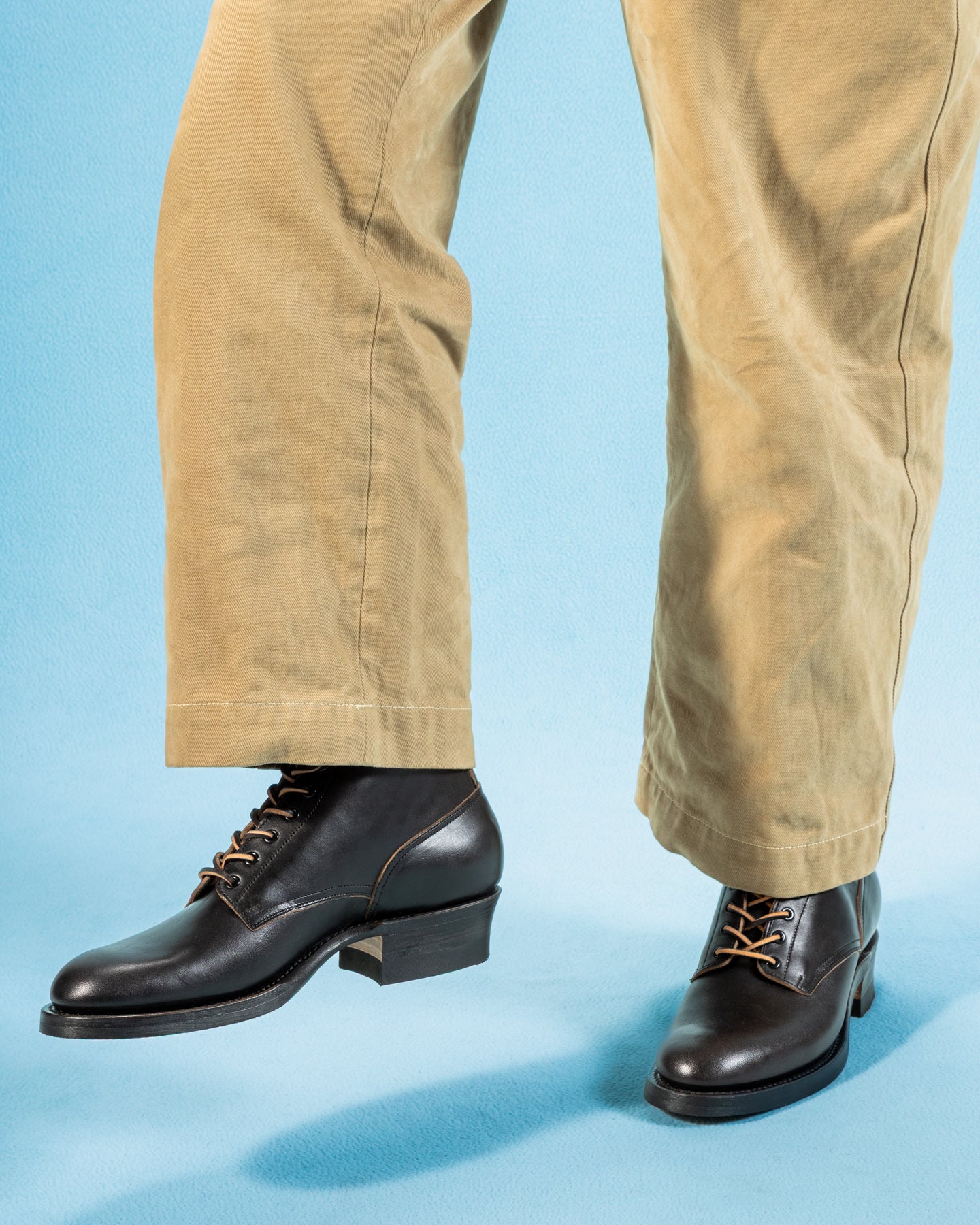 Rolling Dub Trio Griffin 8.5" Plain Toe Boots - Black Horsebutt - Standard & Strange