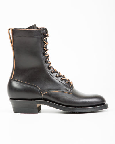 Rolling Dub Trio Griffin 8.5" Plain Toe Boots - Black Horsebutt - Standard & Strange