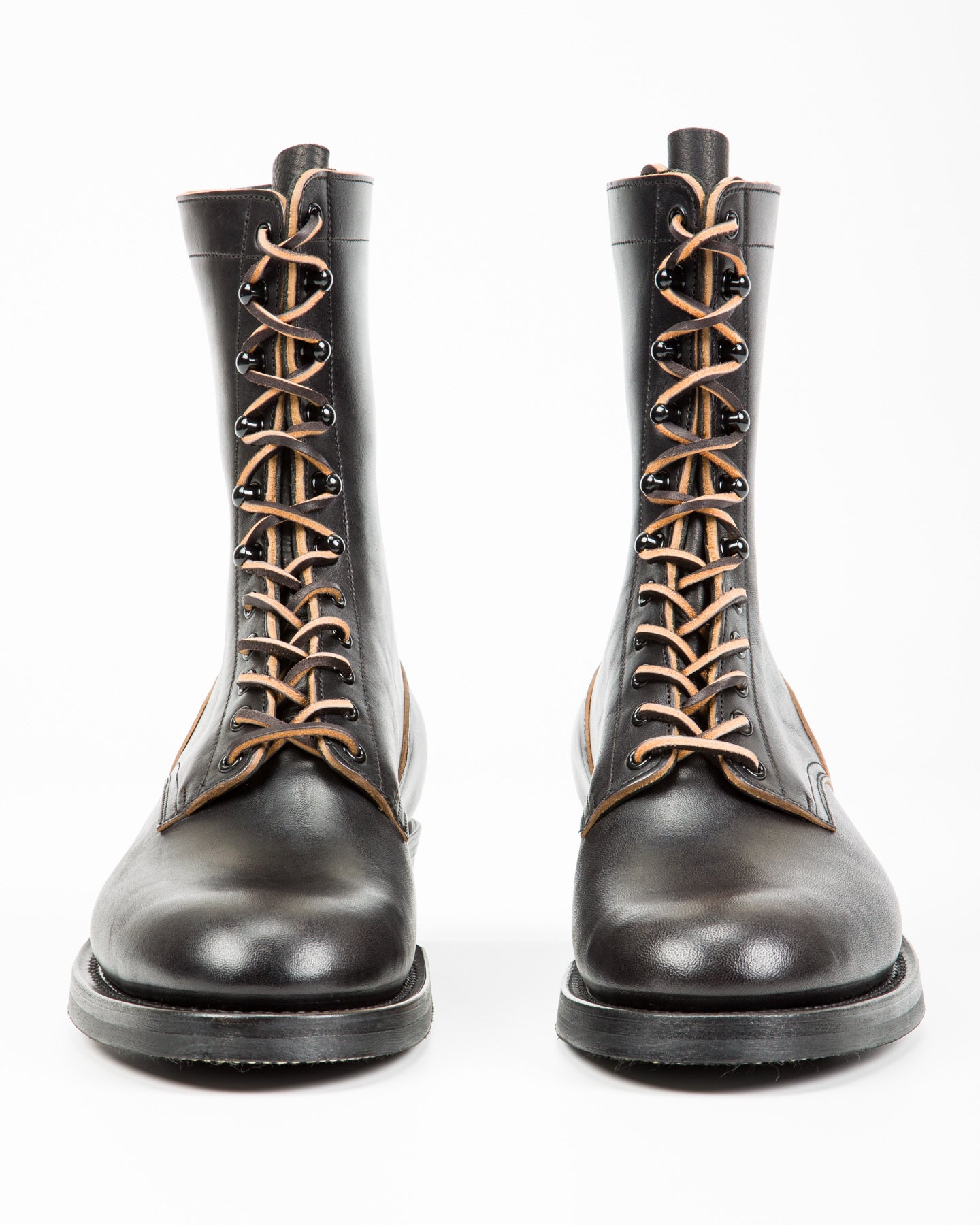 Rolling Dub Trio Griffin 8.5" Plain Toe Boots - Black Horsebutt - Standard & Strange