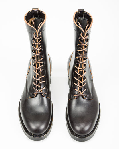 Rolling Dub Trio Griffin 8.5" Plain Toe Boots - Black Horsebutt - Standard & Strange