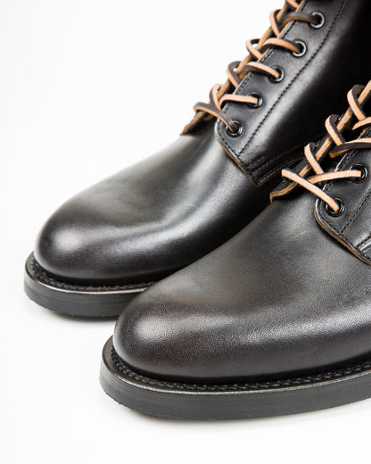 Rolling Dub Trio Griffin 8.5" Plain Toe Boots - Black Horsebutt - Standard & Strange