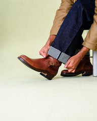 Rolling Dub Trio Griffin Jodhpur Boots - Brown Horsebutt - Standard & Strange