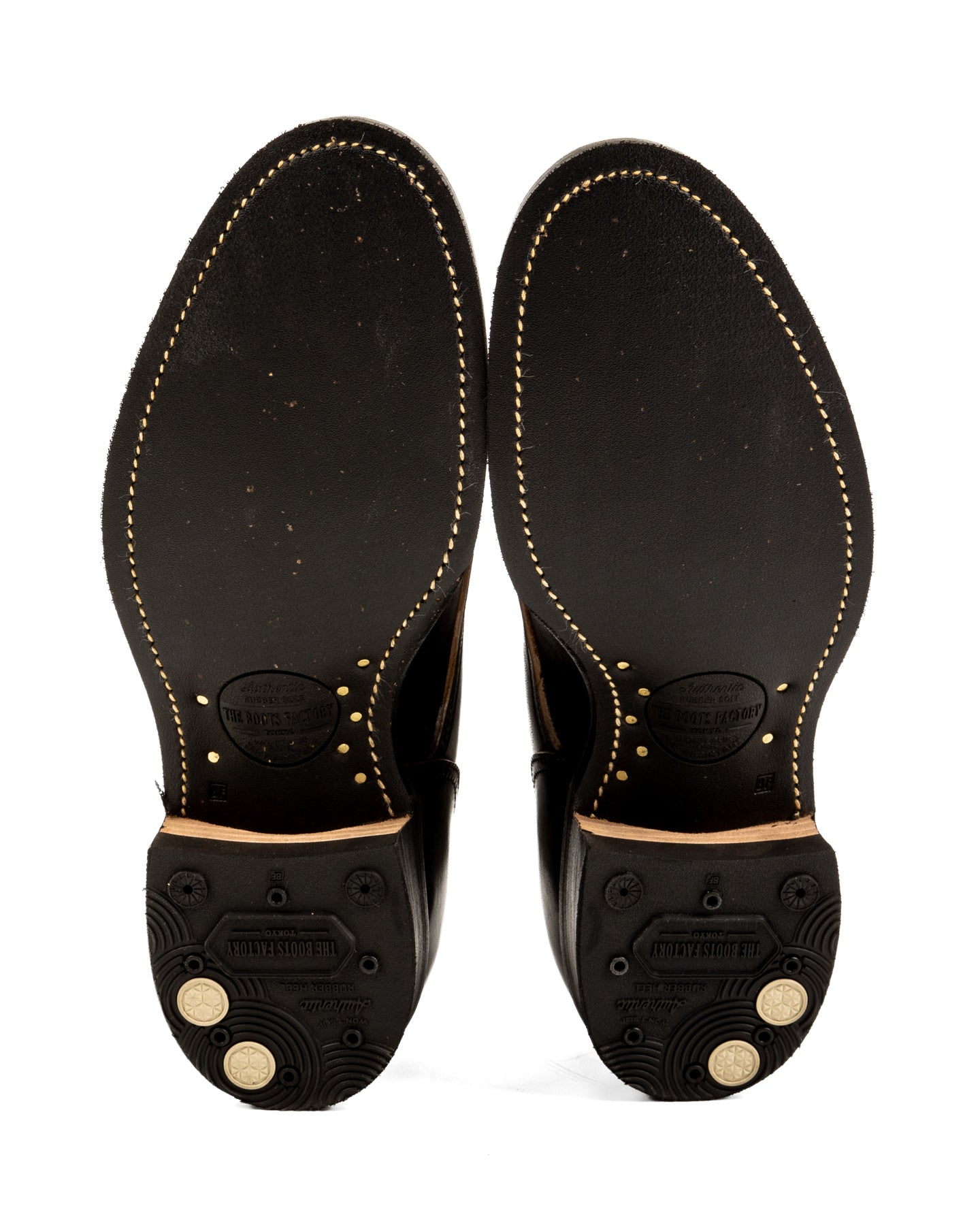 Rolling Dub Trio Griffin Plain Toe Boots - Black Horsebutt