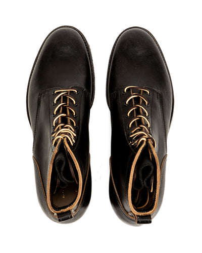 Griffin Plain Toe Boots - Black Horsebutt