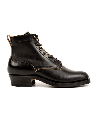Griffin Plain Toe Boots - Black Horsebutt