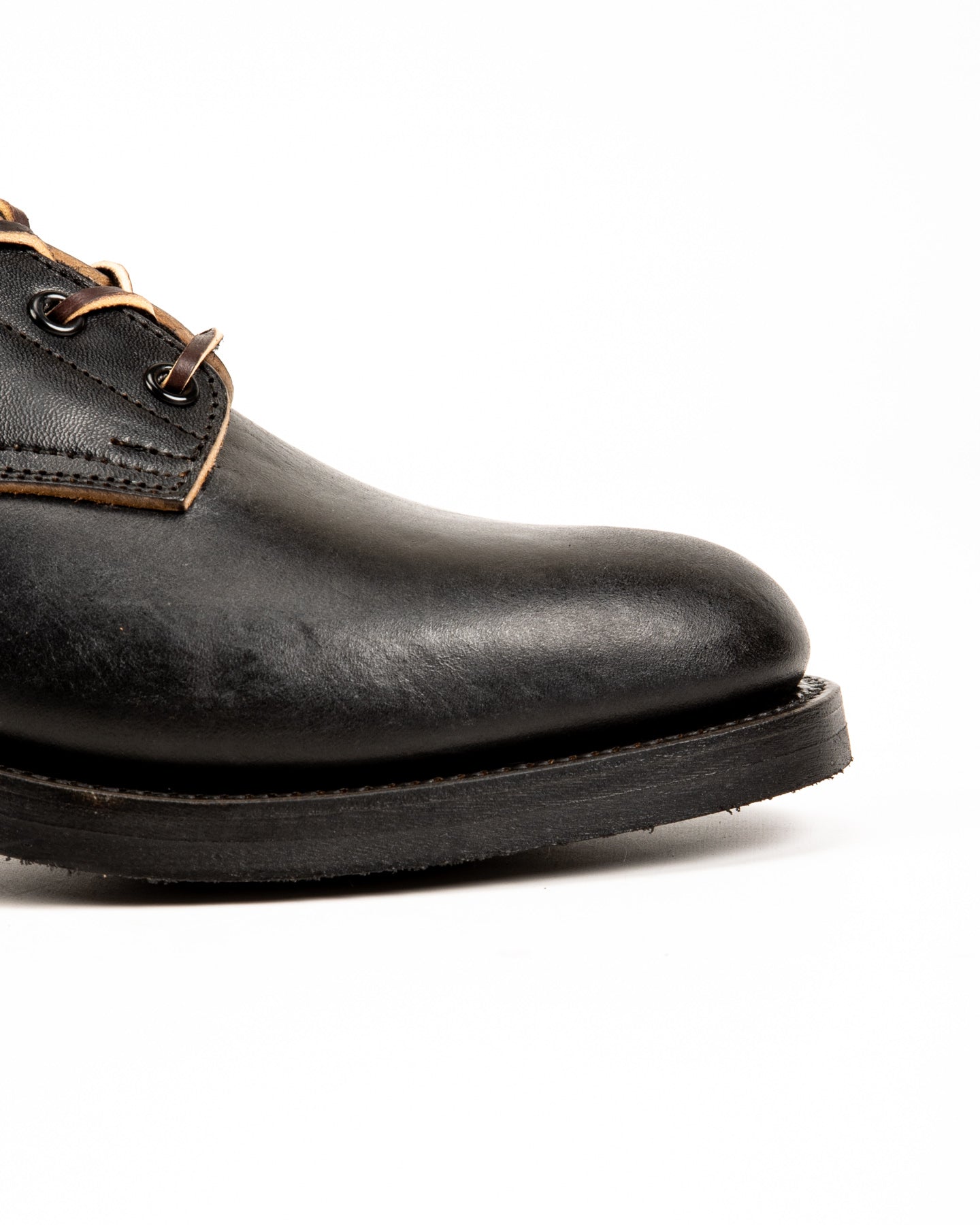 Rolling Dub Trio Griffin Plain Toe Boots - Black Horsebutt