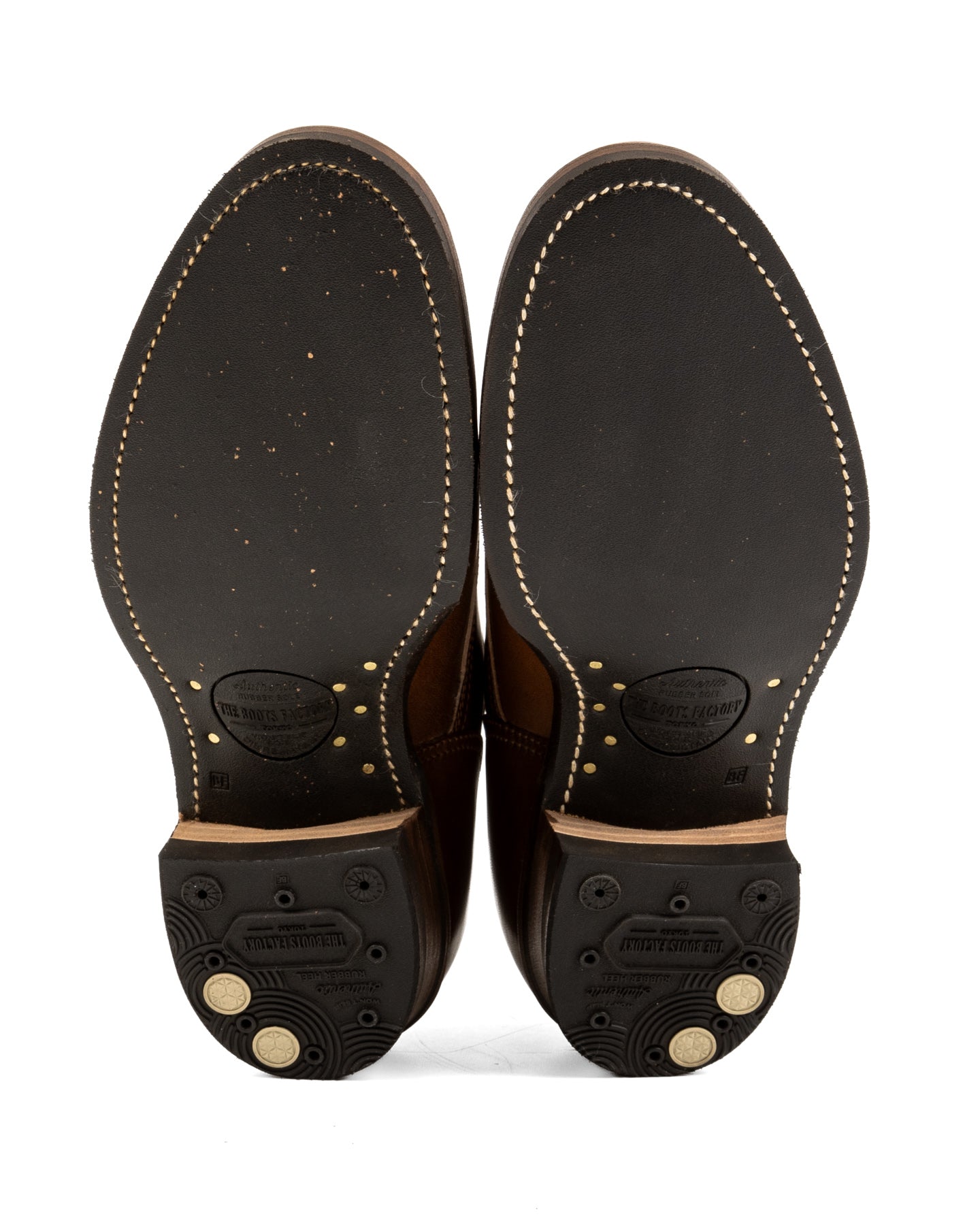 Rolling Dub Trio Griffin Plain Toe Boots - Brown Horsebutt