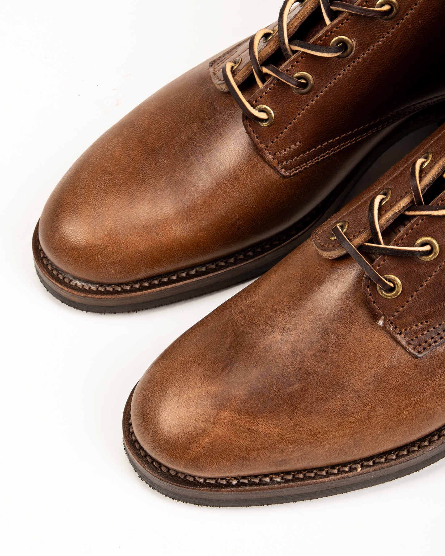 Griffin Plain Toe Boots - Brown Horsebutt