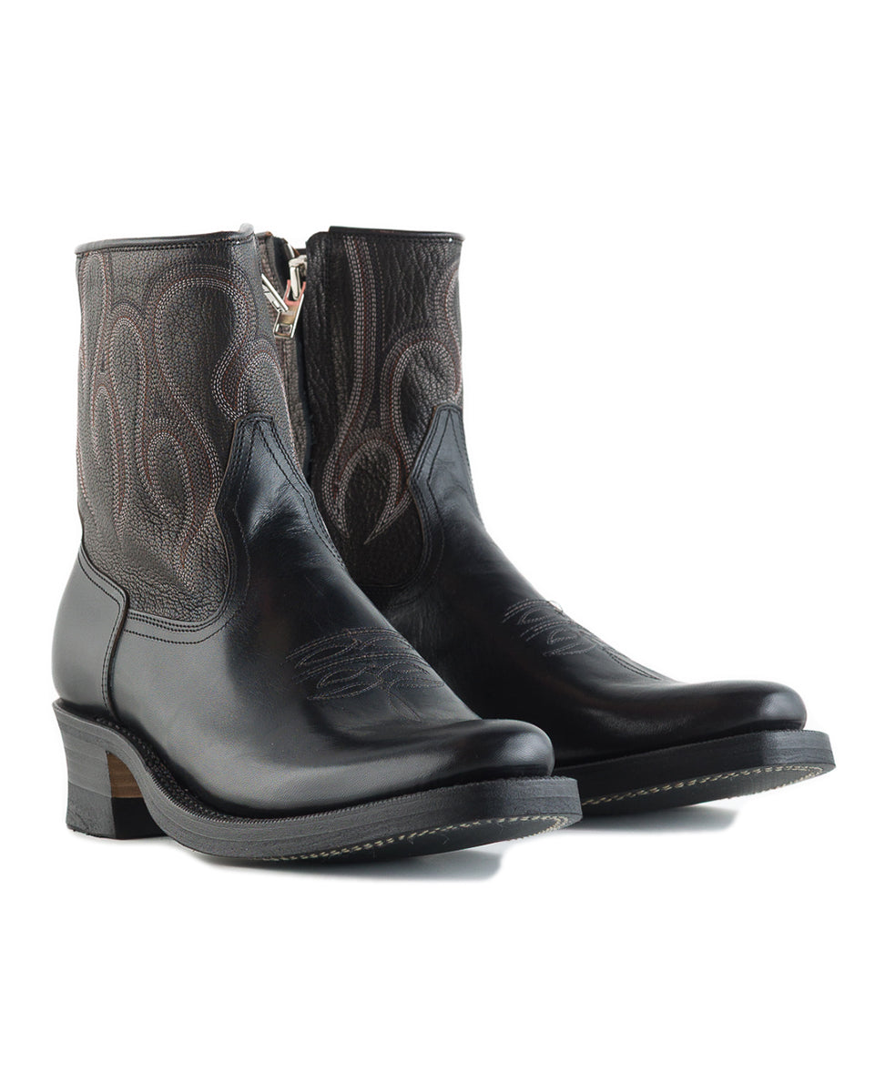 Rolling Dub Trio Loro Side Zip - Black Flame Embroidery - Standard & Strange