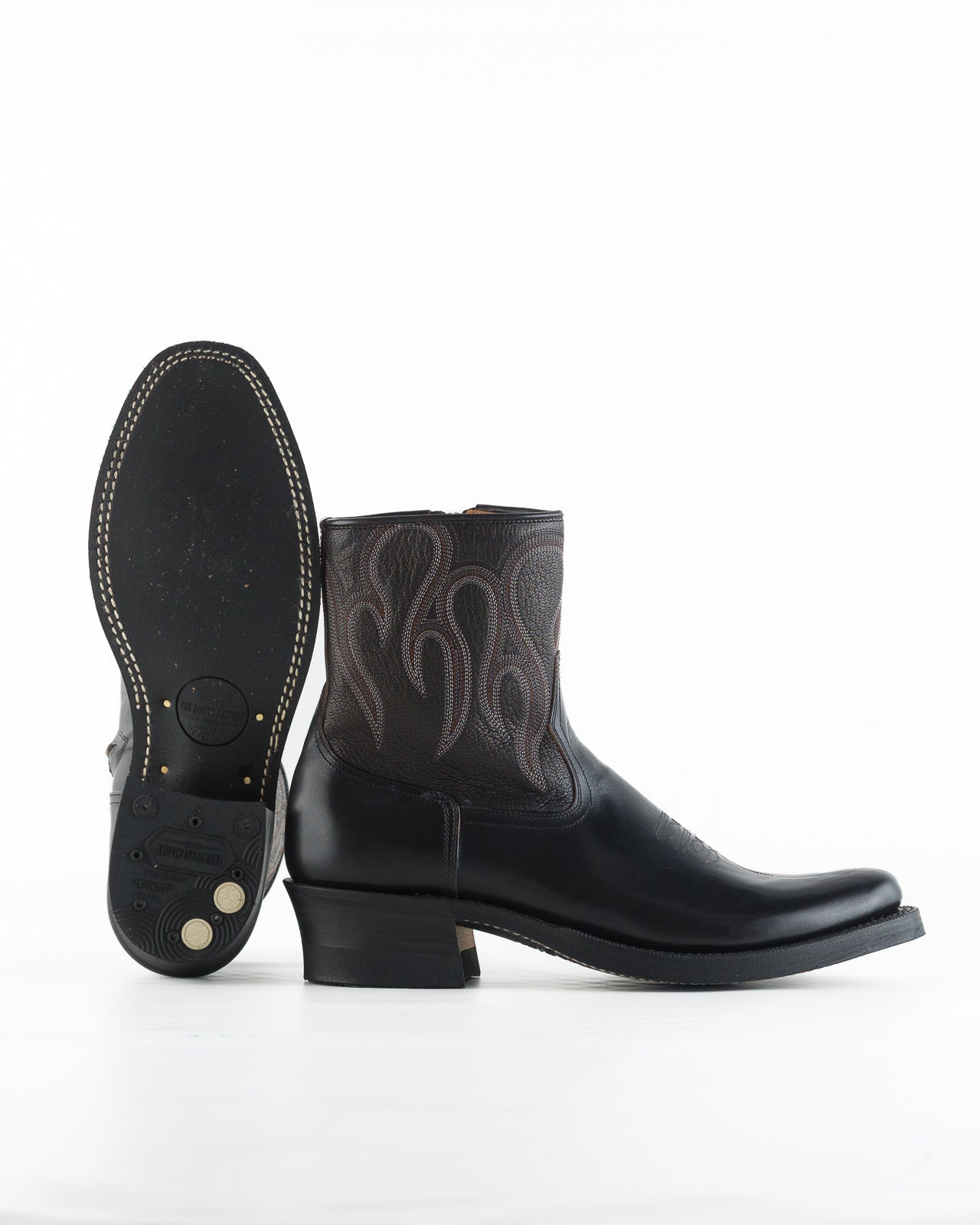 Rolling Dub Trio Loro Side Zip - Black Flame Embroidery - Standard & Strange