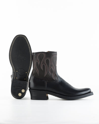 Rolling Dub Trio Loro Side Zip - Black Flame Embroidery - Standard & Strange