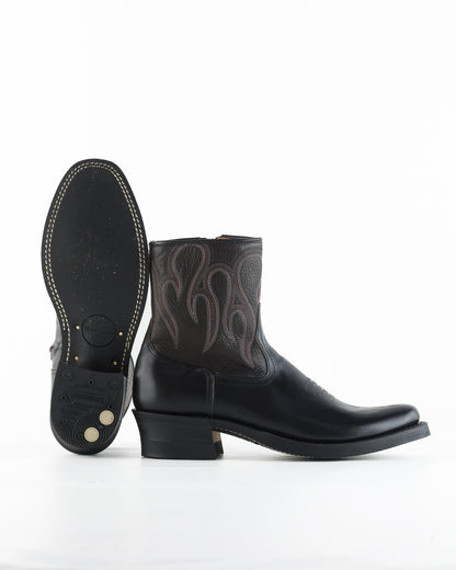 Rolling Dub Trio Loro Side Zip - Black Flame Embroidery - Standard & Strange