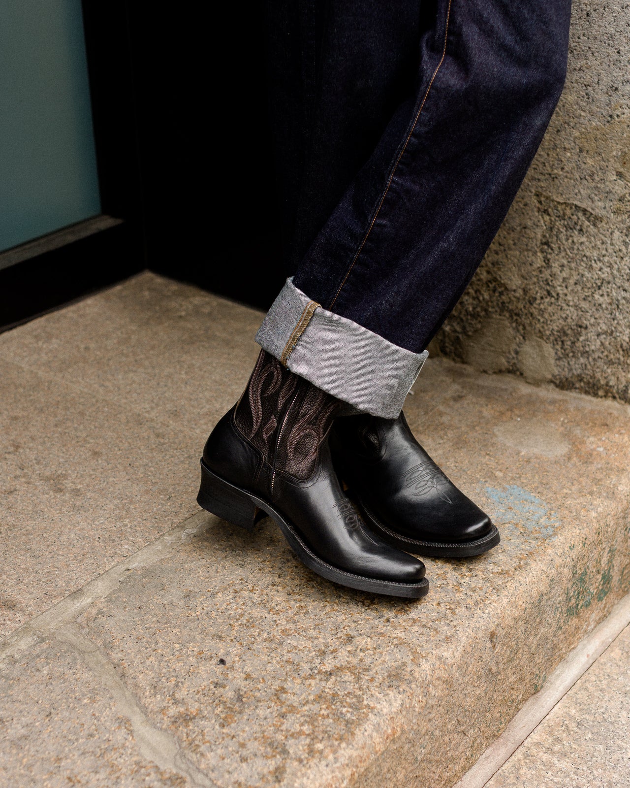 Loro Side Zip - Black Flame Embroidery – Standard & Strange