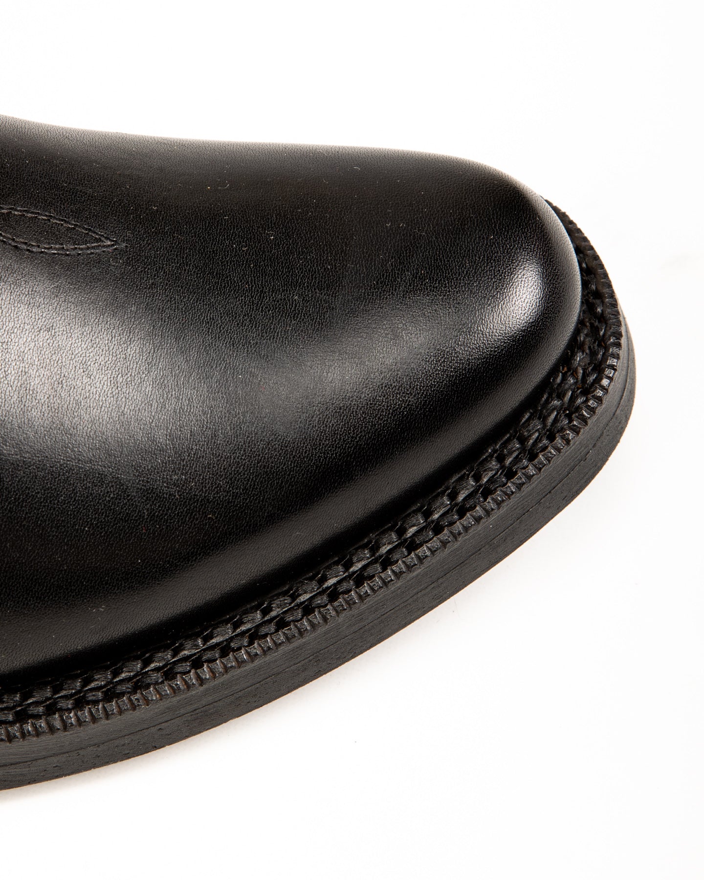Loro Side Zip - Goat/Calf Black Flame Embroidery