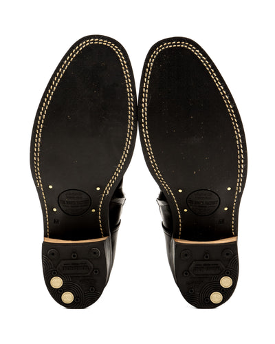 Loro Side Zip - Goat/Calf Black Flame Embroidery