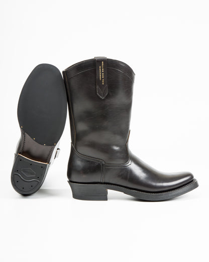 Rolling Dub Trio Loro Western Boot - Black Horsebutt - Standard & Strange