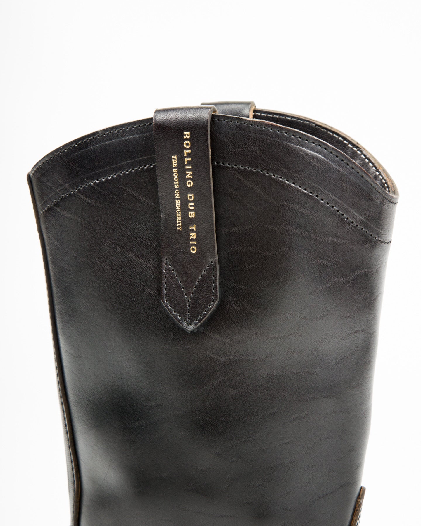 Rolling Dub Trio Loro Western Boot - Black Horsebutt - Standard & Strange