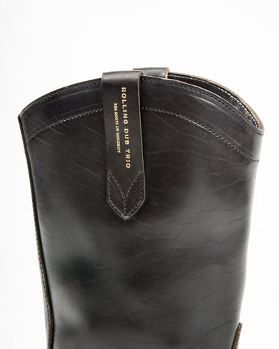 Rolling Dub Trio Loro Western Boot - Black Horsebutt - Standard & Strange