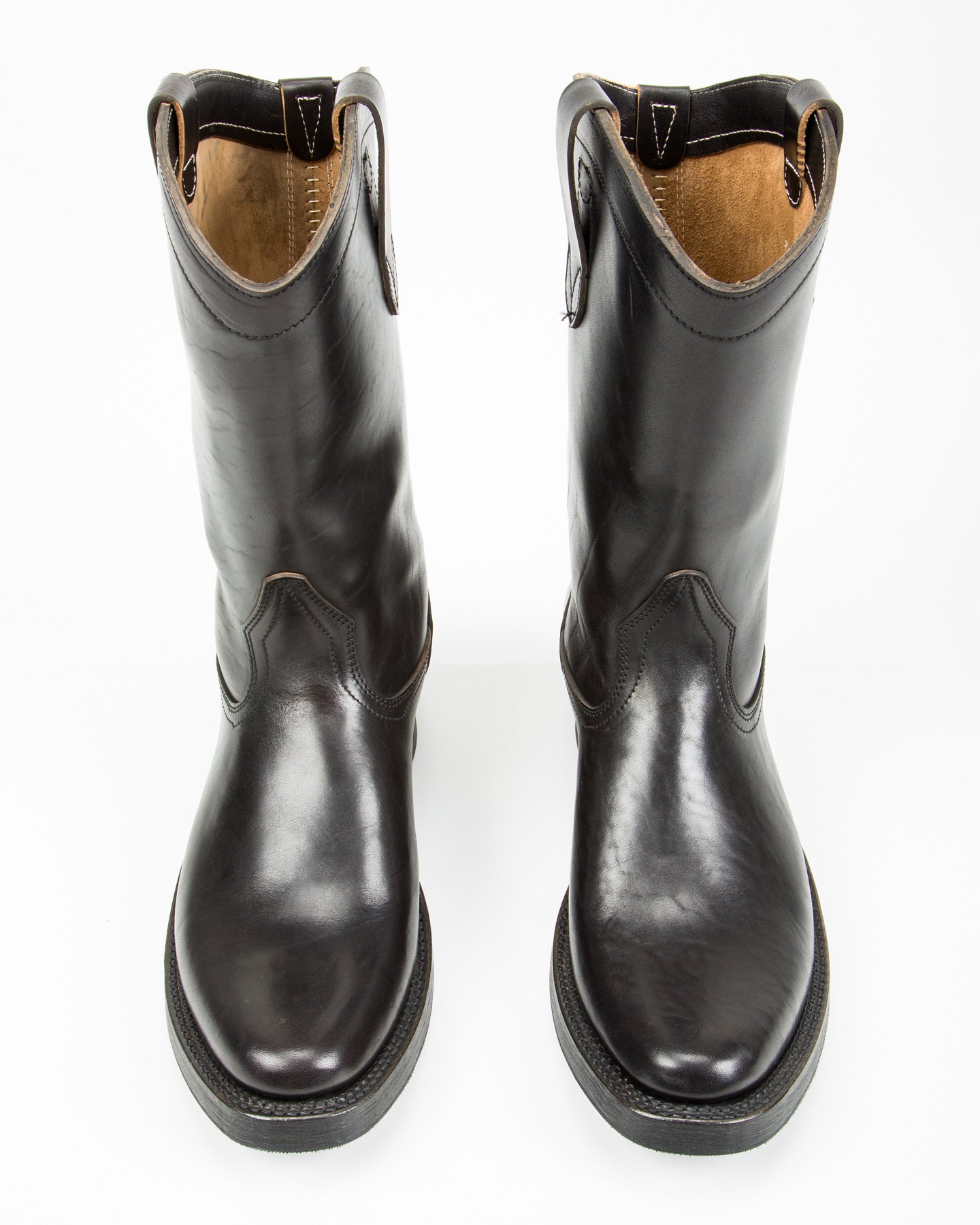 Rolling Dub Trio Loro Western Boot - Black Horsebutt - Standard & Strange