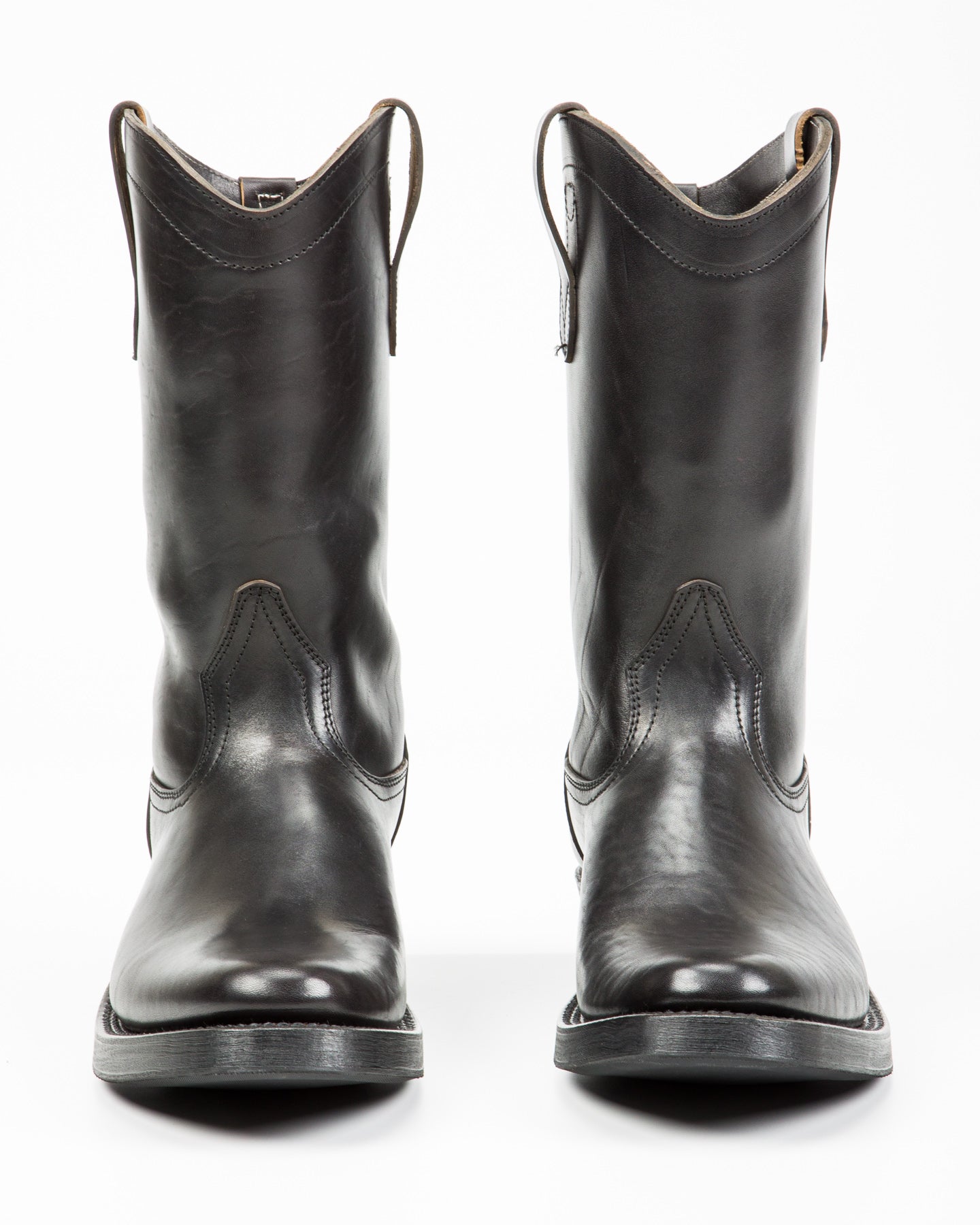 Rolling Dub Trio Loro Western Boot - Black Horsebutt - Standard & Strange