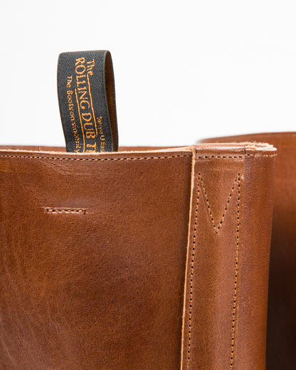 Rolling Dub Trio Rottweiler Riding Boots - Black & Brown Horsehide - Standard & Strange