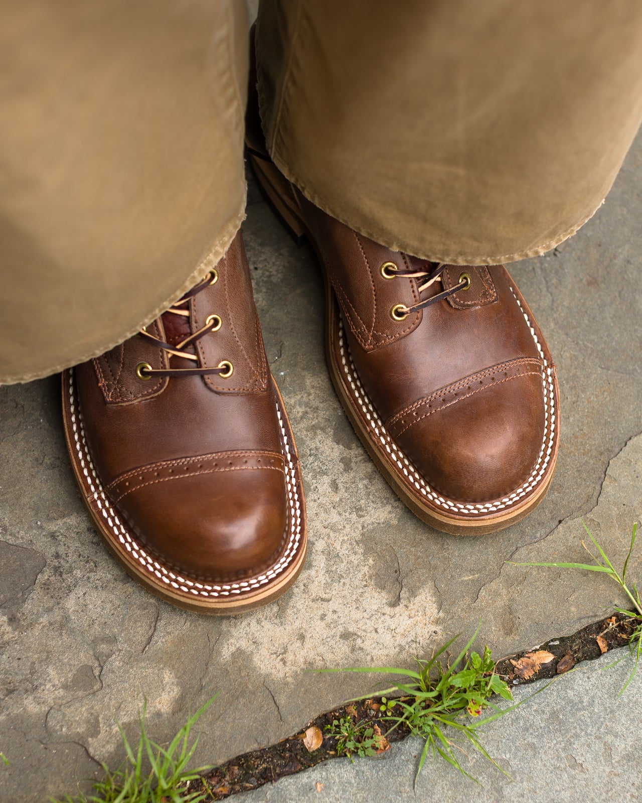 Rolling Dub Trio Roots 8.5" Boot - Brown Horsebutt - Standard & Strange