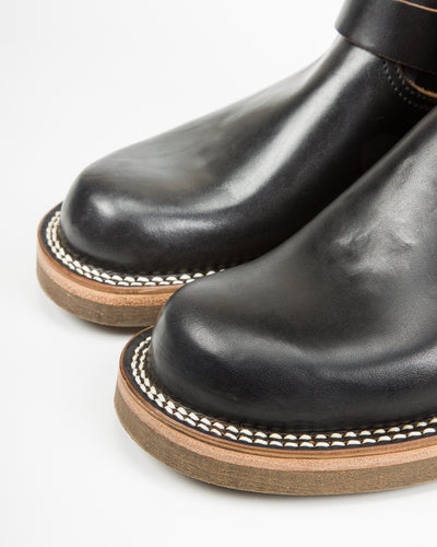 Rolling Dub Trio Roots Engineer Boots - Black Horsebutt - Standard & Strange