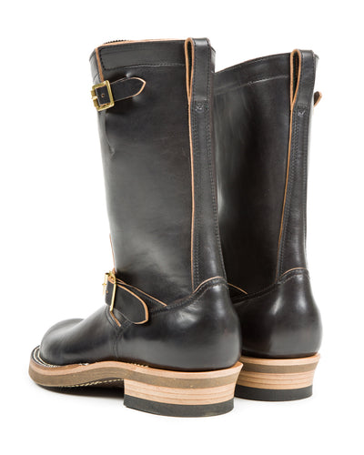 Rolling Dub Trio Roots Engineer Boots - Black Horsebutt - Standard & Strange