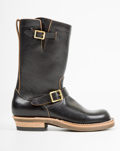 Rolling Dub Trio Roots Engineer Boots - Black Horsebutt - Standard & Strange