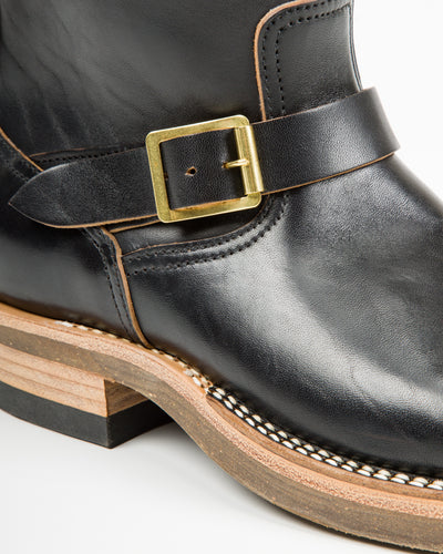 Rolling Dub Trio Roots Engineer Boots - Black Horsebutt - Standard & Strange