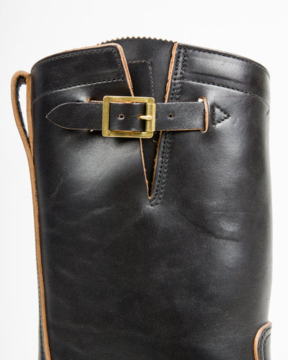 Rolling Dub Trio Roots Engineer Boots - Black Horsebutt - Standard & Strange